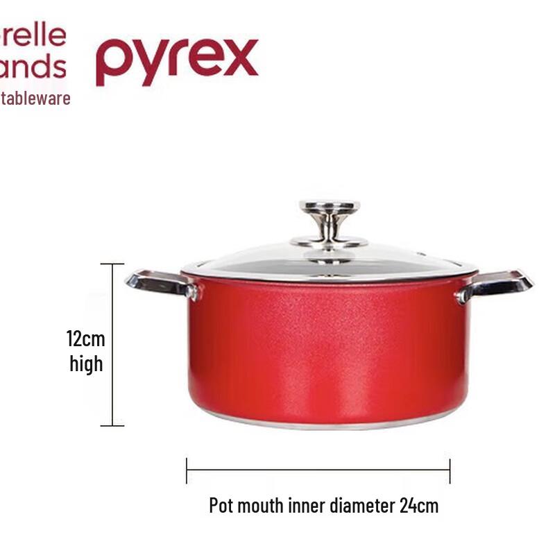 PYREX Chef Series 24cm Titanium Enamel Soup Pot