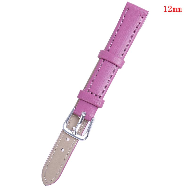 Ремешок для часов из искусственной кожи 12 мм, ремешок для часов ярких цветов, ремешки для часов