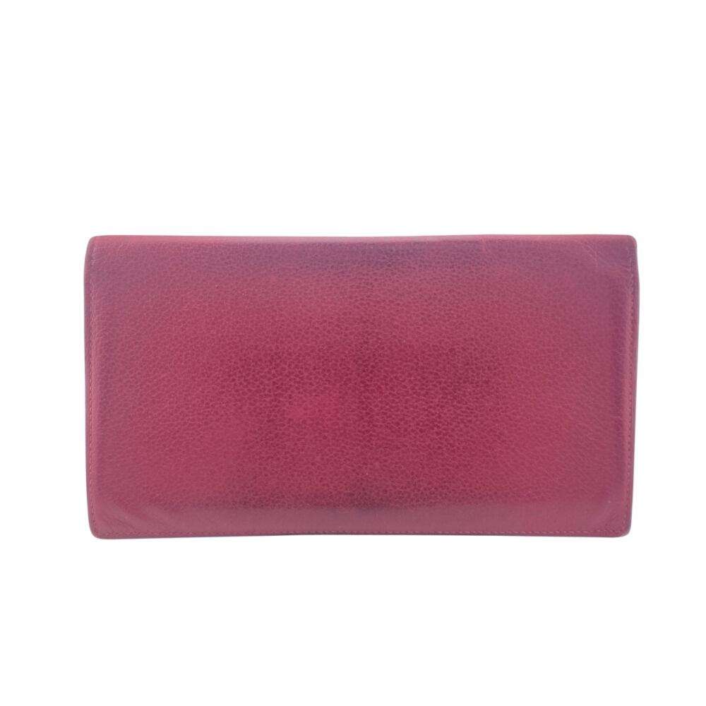 Hermes Складной кошелек Длинный кошелек 2016 Evercolor MC2 Fleming Кошелек Rouge grena Evercolor Б/у
