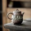 Wood-fired Hand-made Teapot Japanese Retro Coarse Clay Tea Infuser Kung Fu Tea Accessories Teapot Hand-hammered Beam Pot
