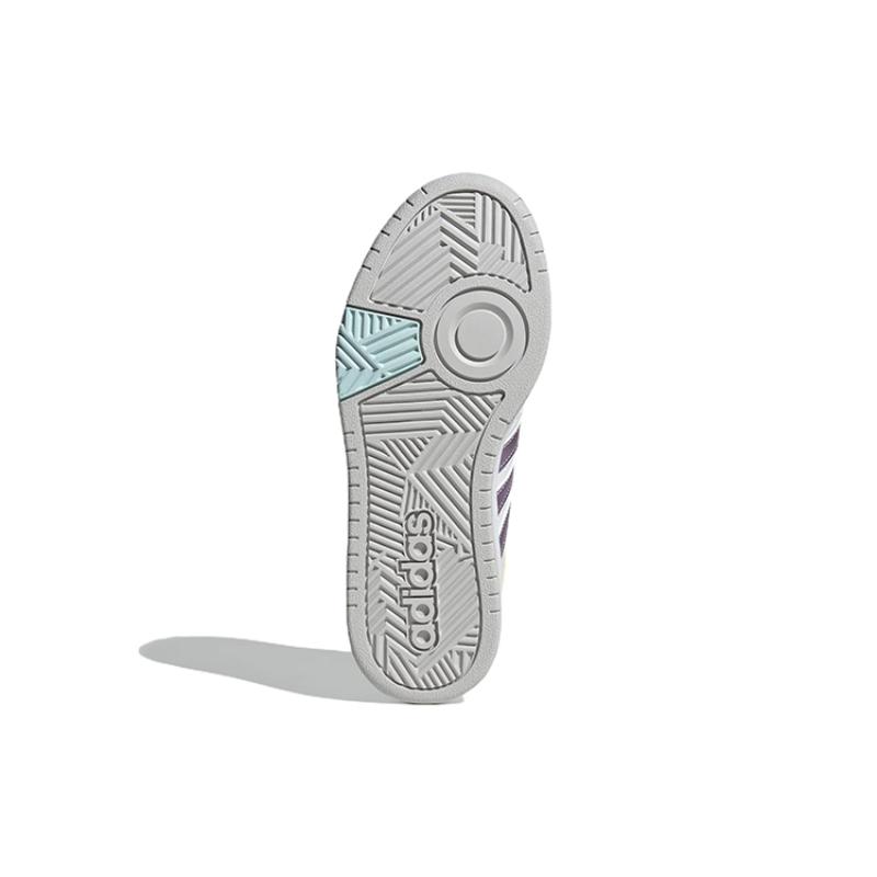 adidas Женские кроссовки Hoops 3.0 'Белый матовый фиолетовый металлик' GX1806