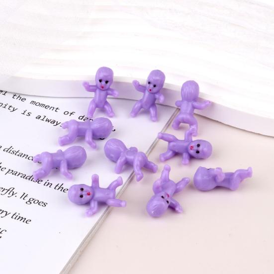 30 шт. Мини-фигурки для младенцев, многоразовые детские украшения, несъедобные украшения для торта