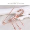 Women Lady Fashion Sweet Flower Brooch Scarves Buckle Jewelry Clothing Accessories