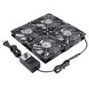 GDSTIME 4 x 120мм x 25мм Вентиляция DC12V Блок питания 4 скорости Охлаждение корпуса шкафа Сервер Рабочая станция Охлаждающий вентилятор Вентилятор, Вентиляторы, AC100V-240V