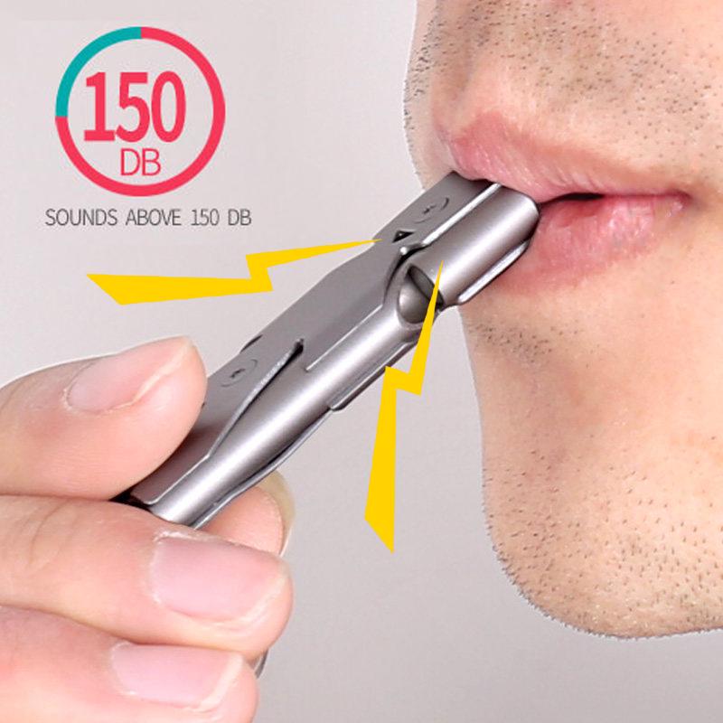 Portable Whistle 120 Db Double Tube Lifesaving Emergency SOS Safety Survival Whistle Outdoor Tool
