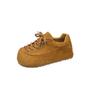 [Zhike] Fat Dun Dun Bread Shoes~ Ugly Cute Lace-up Platform Casual Forrest Gump Board Shoes Women's Muffin Bread Shoes