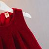 Autumn/Winter 2025 Girls' Fleece-Lined Dress Set: Trendy Party Outfit for One-Year-Olds