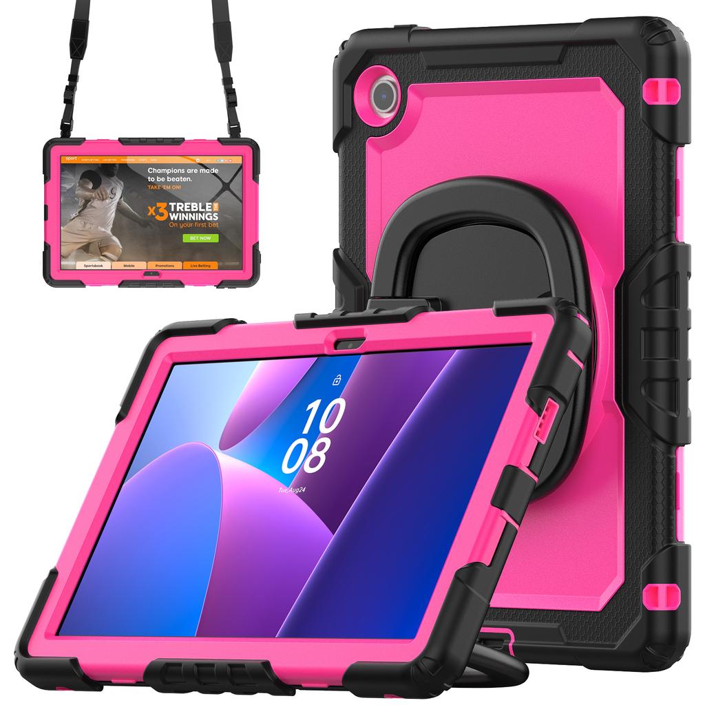 Для Lenovo Tab 10.1 (2025) TB-311XU/Tab TB311FU Чехол-подставка PC + Силикон Чехол для планшета с плечевым ремнем