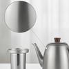 Tea Kettle with Wooden Handle Food Grade Stainless Steel Tea Kettle Teapot Rust Resistant Vessel Ergonomic for Home Brewers