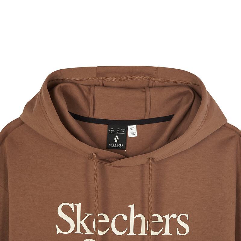 Skechers Американский ретро-стиль Спортивный Повседневный Теплый Свободный Удобный Худи-пуловер Мужские худи Карамельно-кофейный L324U022-03F9
