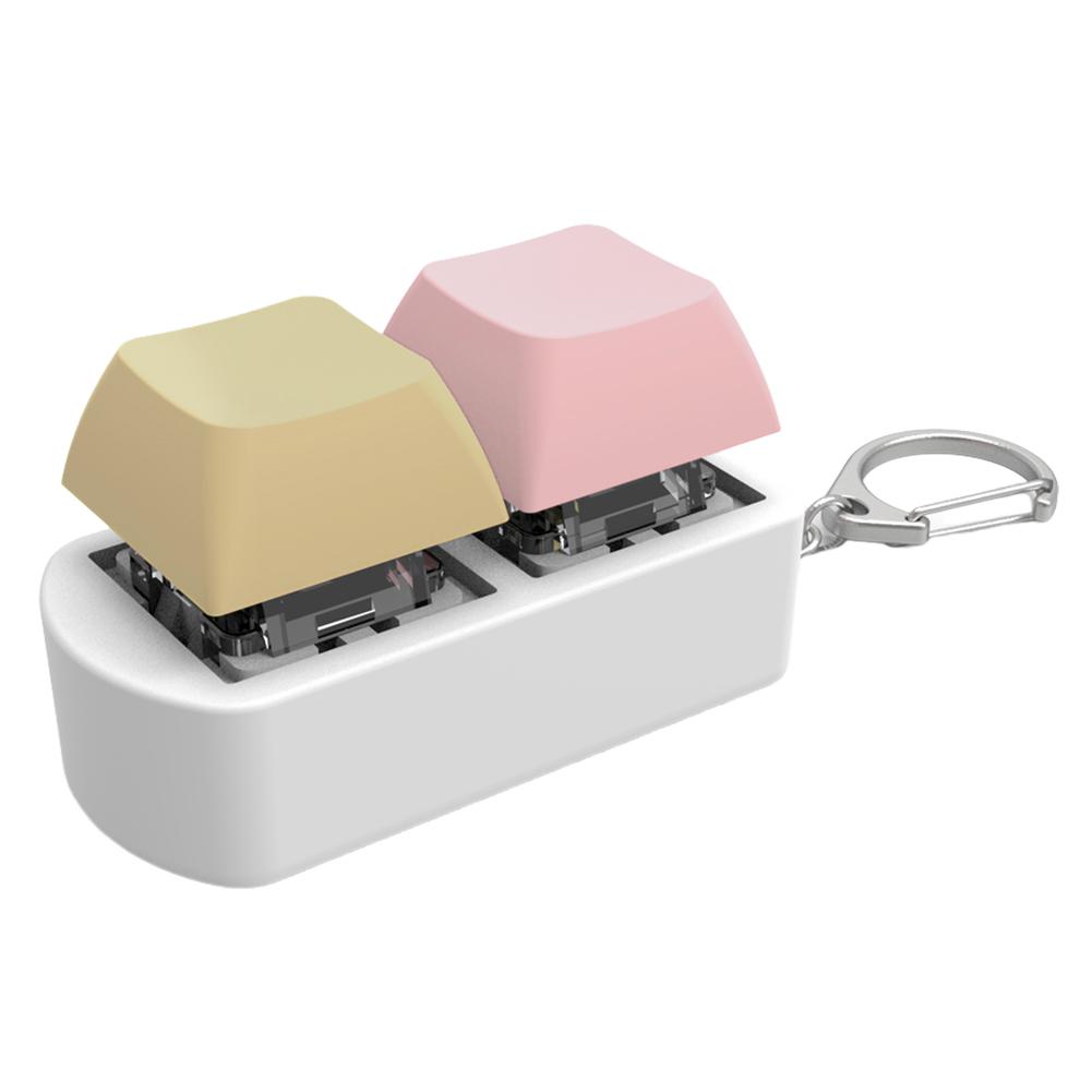 Keyboard Fidget Fidget Clicker 2 Keys Stress Relief Button Mechanical Keyboard Fidget Button Relief Stress Gifts for Adults