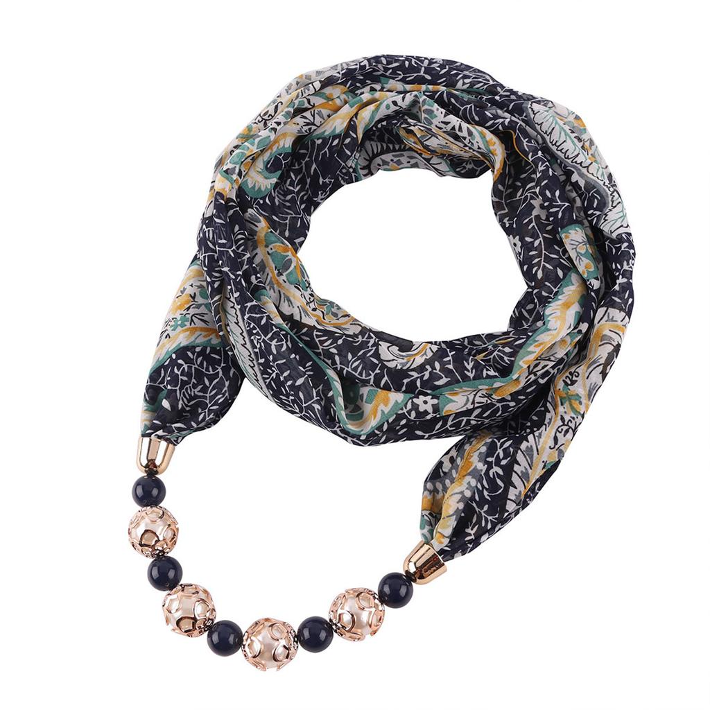 Gorgeous Beads, Circular Ring Scarf, Women's Scarf Accessories, Necklace, Ethnic  Scarf