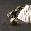 Handmade Brass Eagle Ornaments Accessories Vintage Pure Copper Bird Desk Decor Accessories Animal Home Decoration Mini Figurines