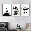 Graffiti Modern Art Street Banksy Painting Animal Poster And Prints Wall Art Picture Vintage Poster Decorative Home Decor Quadro