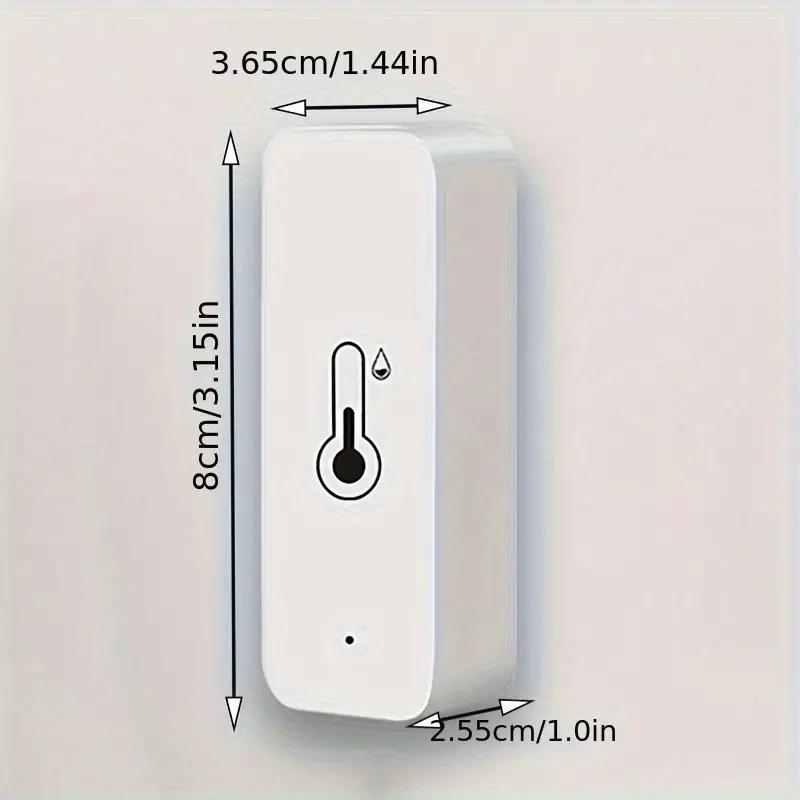 1 Smart Temperature Sensor Humidity Sensor, Remote Monitoring, Sharing Function, Low and High Temperature Reminder,