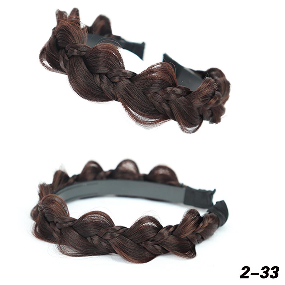 Braid Headband Synthetic Merisihair Wig Twist Braid Hair Extension Hoop Hair Nonslip Headband For Women Hairpiece Accessories Daily Wear