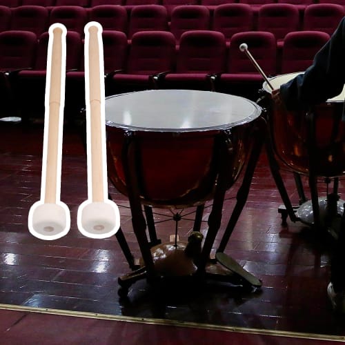 Yibuy 2-Pack 14-Inch Handle Mallet Timpanistik, Multi-Purpose Felt Mallets
