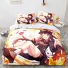 Genshin Impact Комплект постельного белья Игра 3d принт Постельное белье Одеяло Мягкие пододеяльники Наборы домашнего текстиля Queen King Size Девушка Детская комната Декор