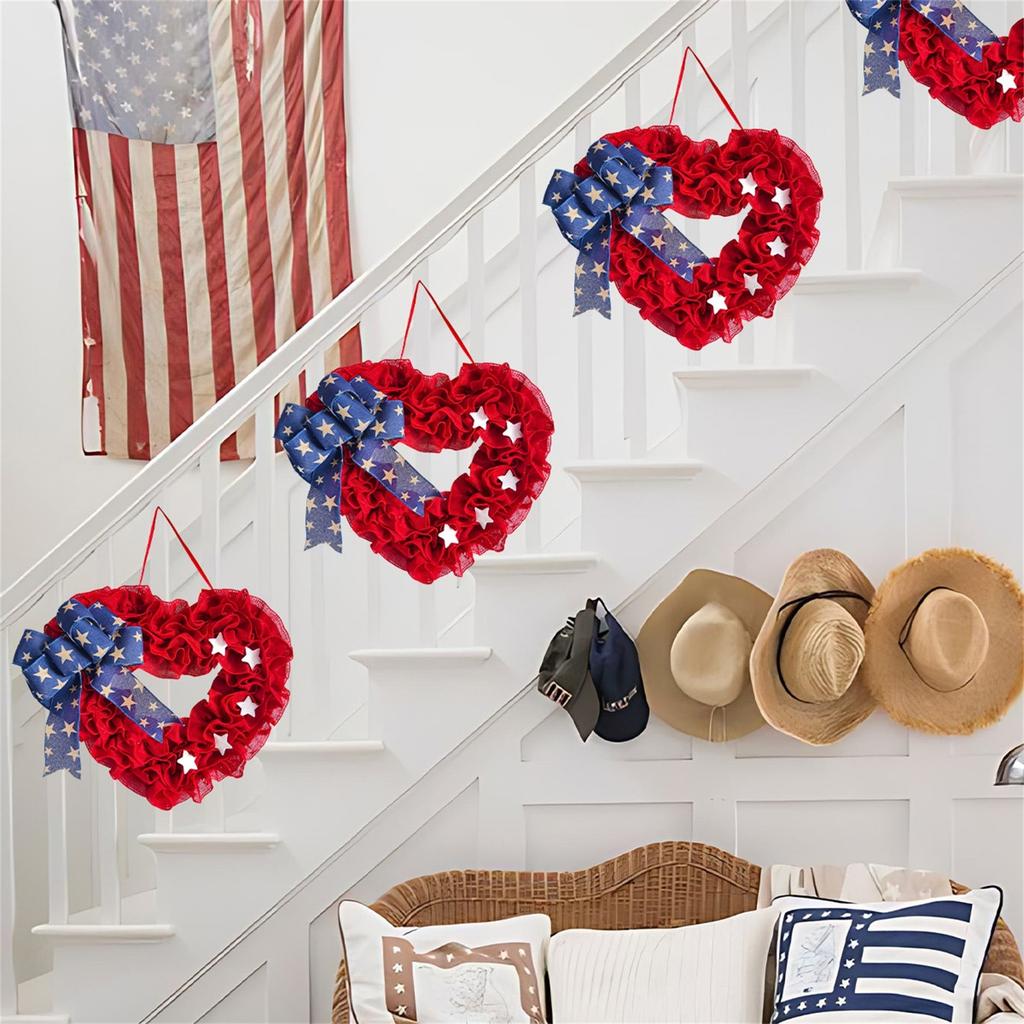 Exclusive For Independence Day In The United States | Exquisite Handmade Love Wreath, Celebrating And Unity
