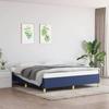 VidaXL Bed Frames Slat Base Upholstered Bed Slat Frame Double Bed Adult Bedroom Interior Blue 347187