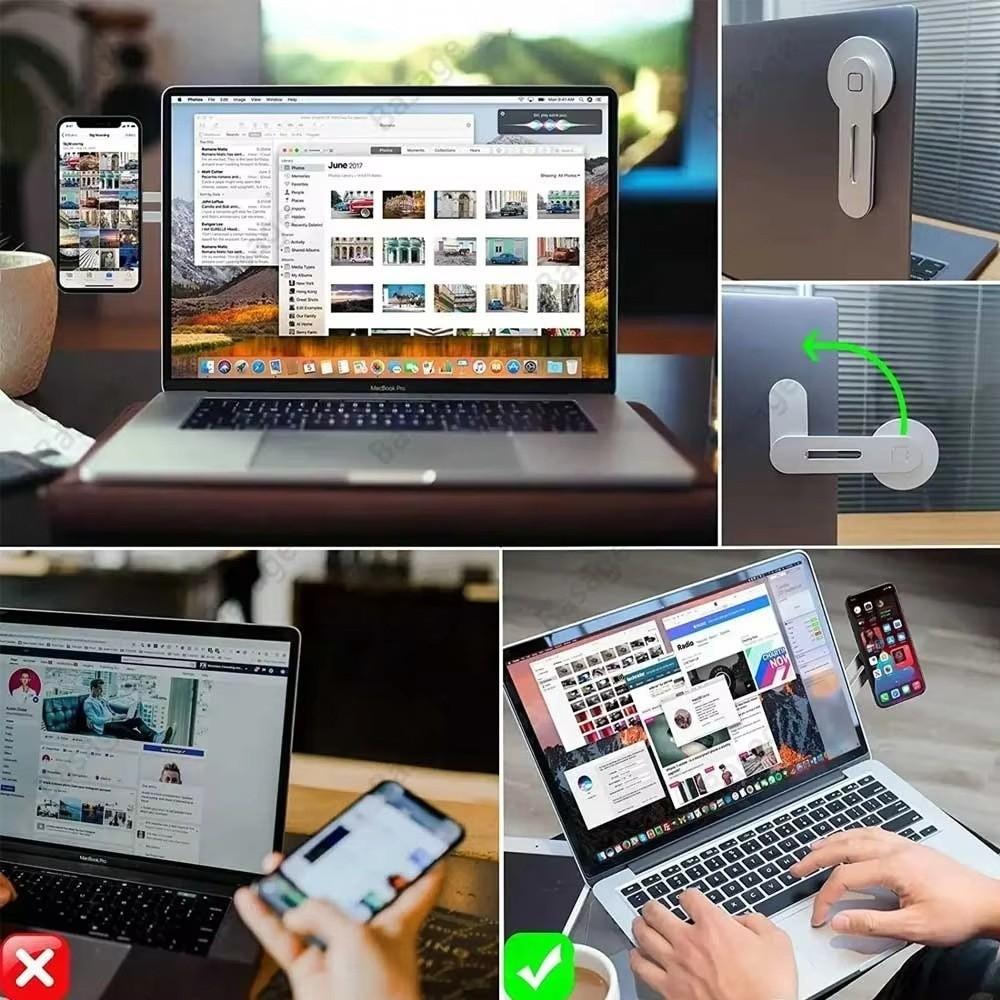 Rotation Magnetic Phone Holder Foldable Magnetic Laptop Holder Car Phone Holder  Smartphone Use