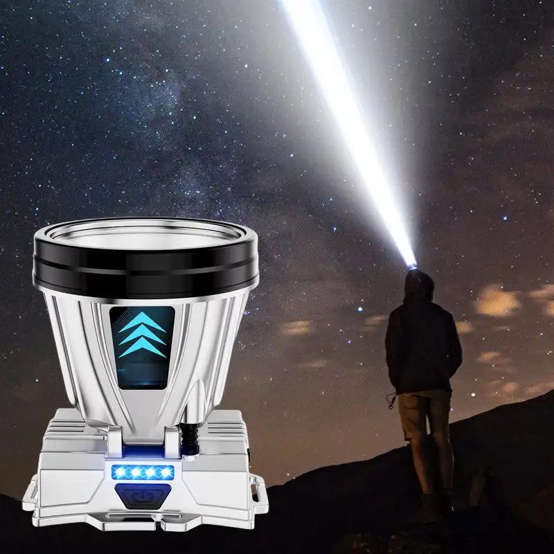 Супер яркий светодиодный фонарь высокой мощности с высокой яркостью, перезаряжаемый через USB, аварийный фонарь для кемпинга и рыбалки