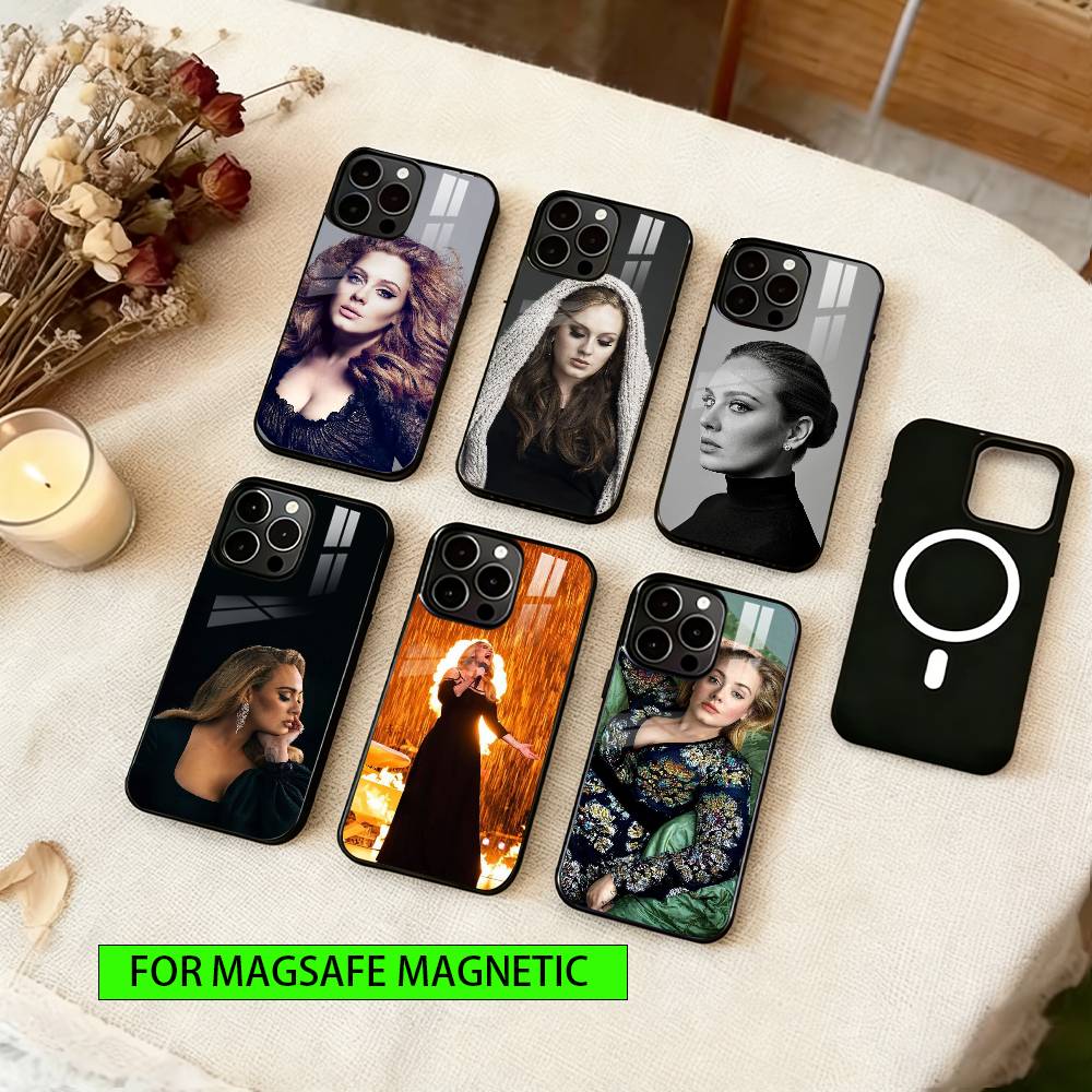Adele Adkins singer Phone Case For iPhone17,16,15,14,13,12,11 Plus,Pro Magnetic with Magsafe Wireless Charging
