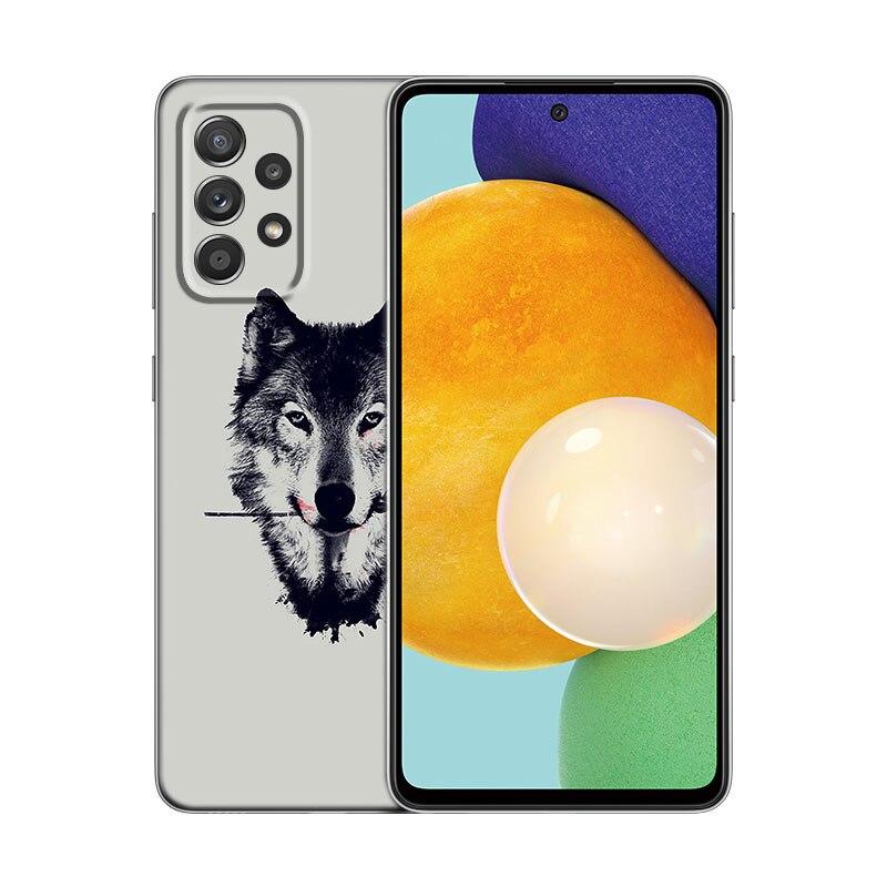 Чехол для телефона с свирепым животным волком для Samsung Galaxy A21 A30 A50 A52 S A13 A22 A32 4G A23 A33 A53 A73 5G A12 A31 A51 A70 A71 A72