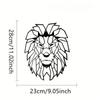 Украшение на стену из металла в виде льва - величественная голова льва, металлическое настенное искусство, скульптура и наклейка для домашнего декора в стиле животных