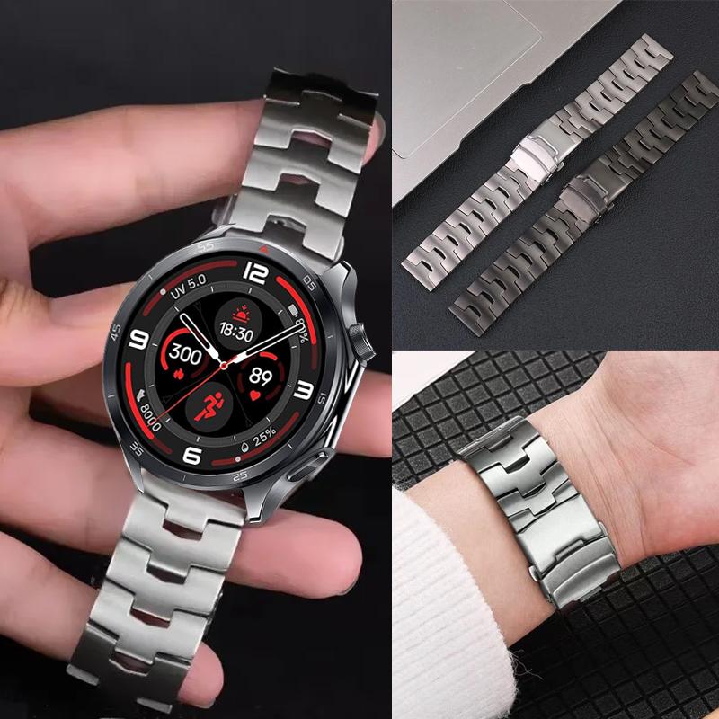 22 мм Роскошный титановый ремешок для OnePlus Watch 3/2/2R/OnePlus 46 мм Сменный браслет для Huawei Watch GT5Pro 46 Xiaomi Watch S5 Samsung 22 ММ
