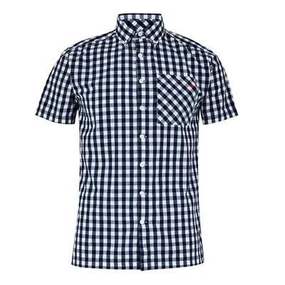 Lee Cooper Blue and White Checked Shirt, Size XXL