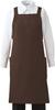 Bib Easy To Available In 9 Colors Straps with Loops To Prevent Food and Beverage Service Uniform T7500 Brown F [Albe] Apron, Apron, X-shaped,