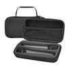 Hard EVA Microphone Storage Bag+Foam Mini Mic Hood Shockproof Large-capacity Carrying Case Bag for Travel Camping Business Trip