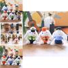 Charming Traffic Cop Bunny Plush Keychain Ultra Soft Cotton Filled Gift