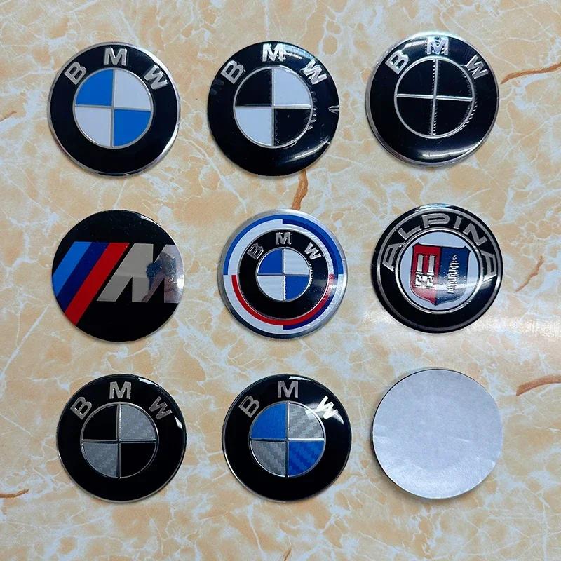 For BMW Hot 2025 56mm 65mm Car Badge Wheel Center Cover Stickers Hub Caps Decal For BMW M M3 X5 X1 X3 E46 E90 E39 F10 F20 F30 G2