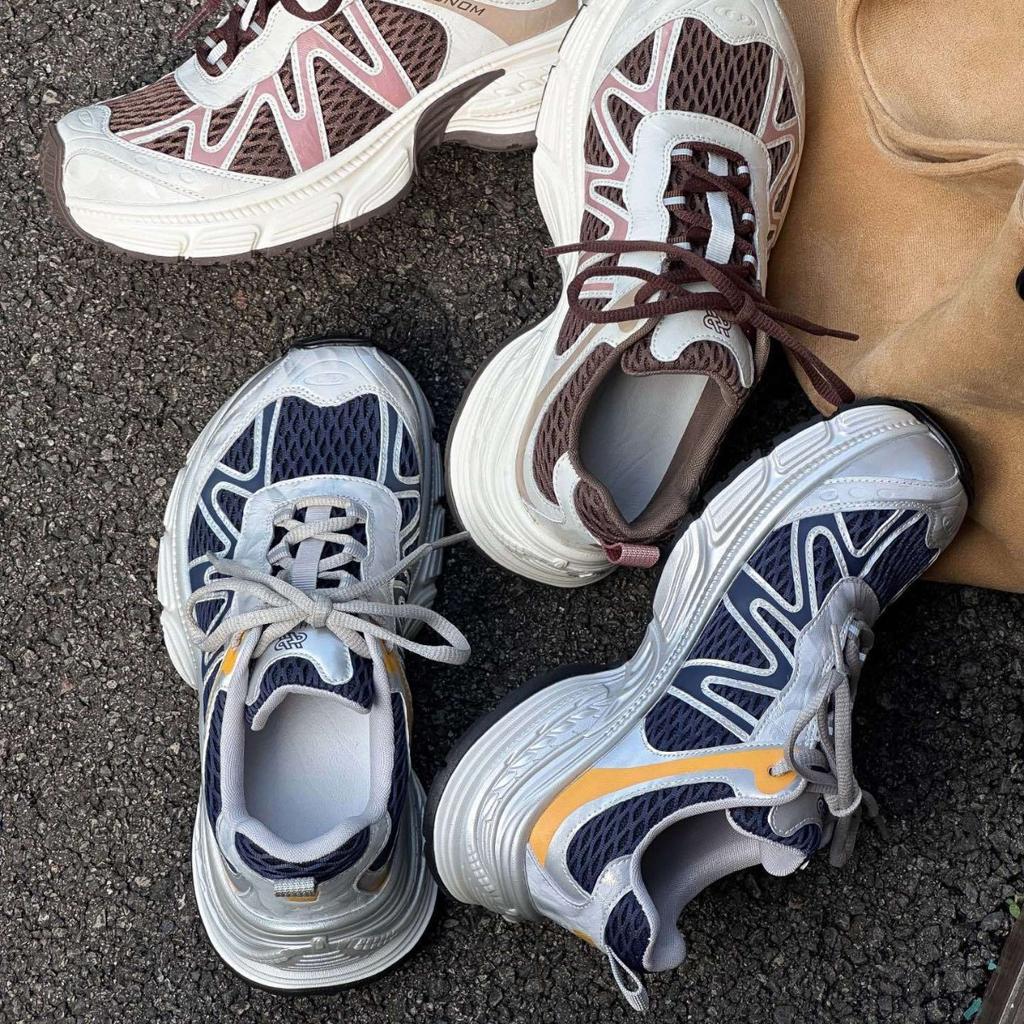 Mesh Lightweight and Versatile Dad Shoes for Women 2025 Autumn New Breathable Thick-soled Outdoor Sports and Leisure Running Shoes