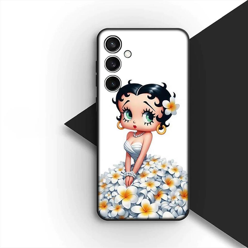 Чехол для Apple iPhone 16 14 15 Plus 11 Pro Max 16E ProMax + 16Plus 15+ 14+ Чехол для телефона Мягкий чехол Аниме B-Bettys Lovely B-Boops