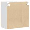 Kitchen Wall Cabinet with Glass Door Kalmar Vintage Wood Look Engineered Wood