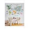 World Map Kids Room Wall Sticker