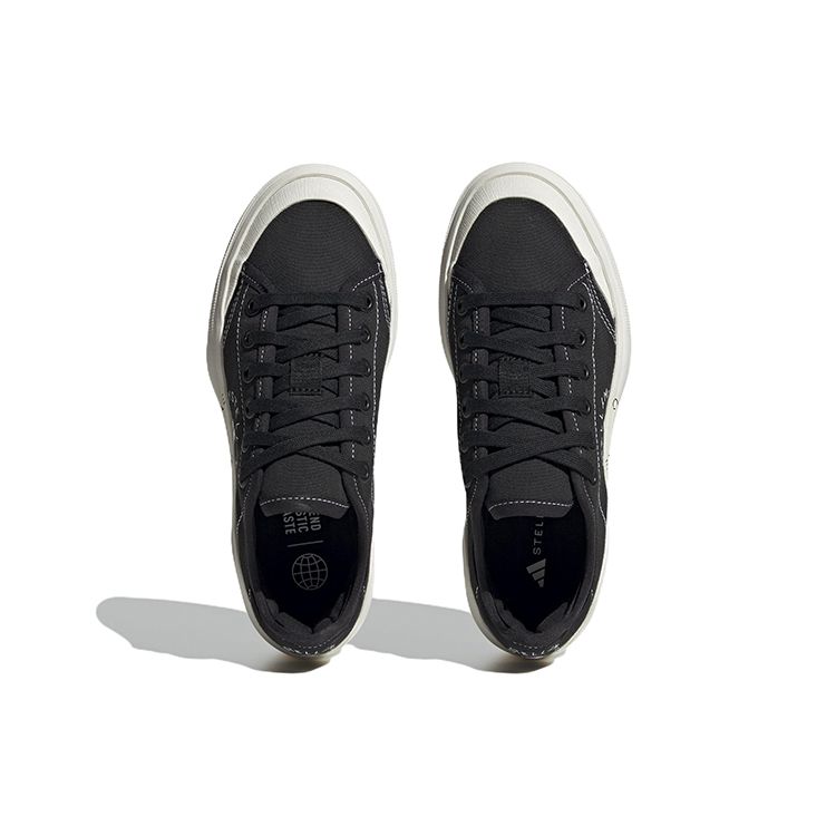 Stella McCartney x adidas Court Core Black Мужские кроссовки Молочно-белый HP5702