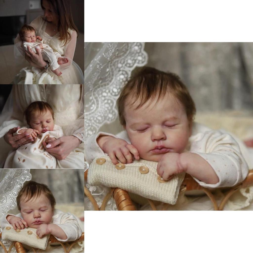 Реборн Baby Loulou, 19 дюймов, силиконовая кукла с реалистичными чертами, для коллекционеров и в подарок