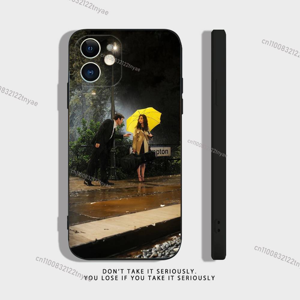 Чехол из прозрачного силикона «Как я встретил вашу маму» Himym для iPhone 17,16,15,14,13,12,11,Pro,Max,Mini,XS,X,8,Plus Ударопрочный Черный Чехол