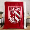 "1.FC Nürnberg Logo Blanket" for all seasons blanket lunch break throw gift