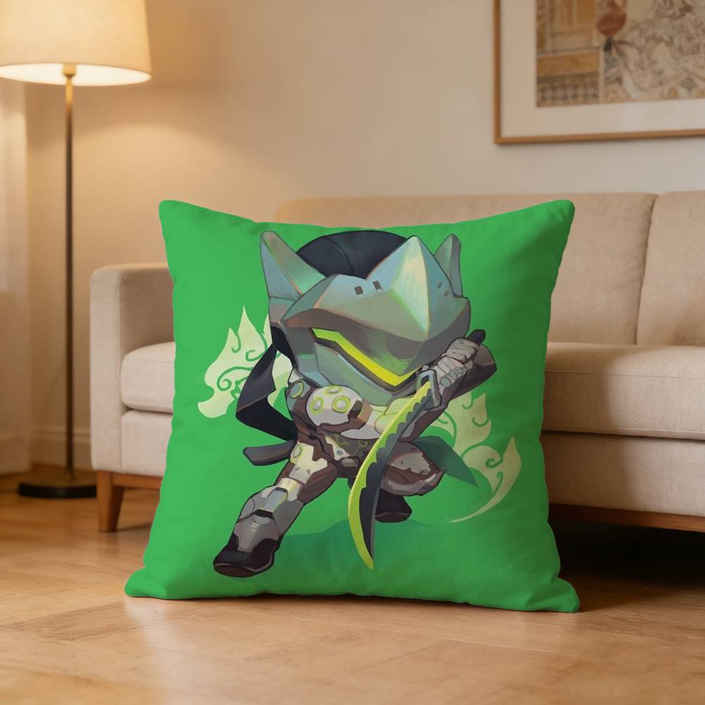 Pop Game O-Overwatch-S Pillow Case For Sofa Living Room Home Office Decor Protective Cover