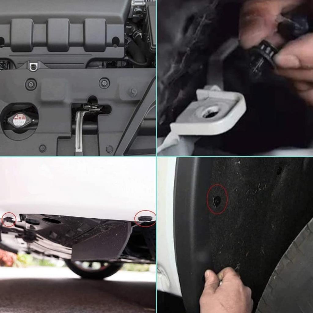 XSAJU Заклепки для Toyota Lexus 30 шт. Клипсы Брызговики Нейлоновые Крепления Бампера