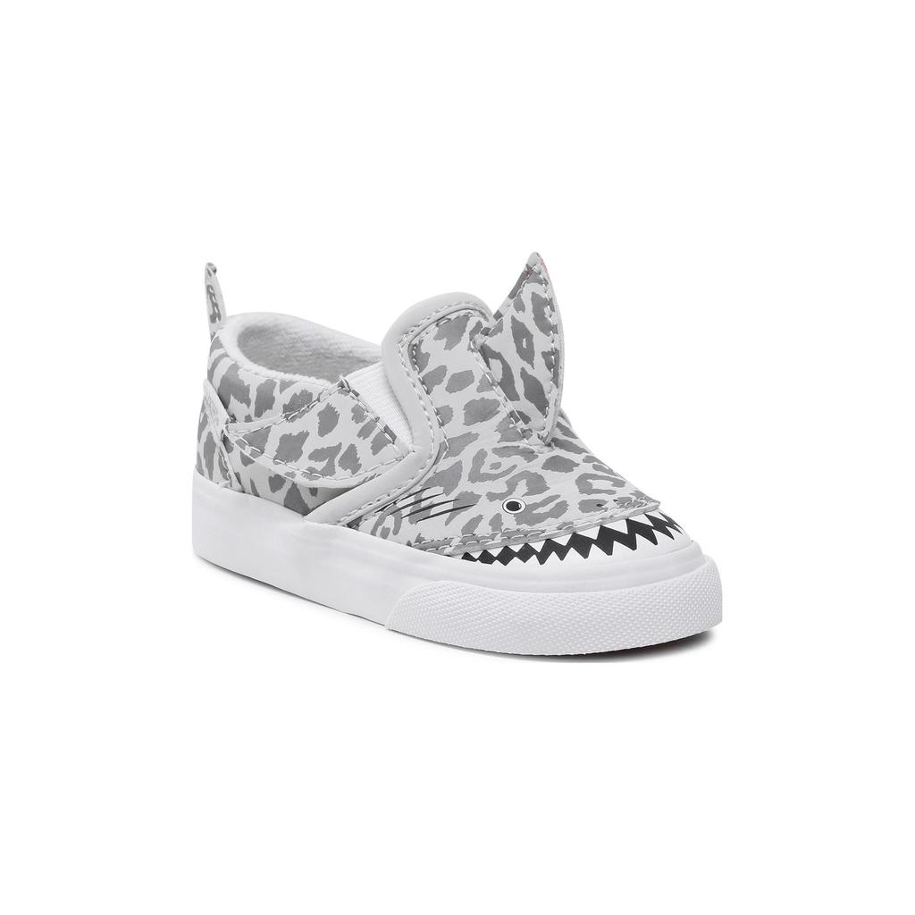 Vans Детские кроссовки Slip-On 5 для малышей Leopard Shark, серые VN0A5DXG3WQ