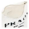 Prada Re-Edition 2000 Zipper Closure Fabric Underarm Bag Tote Shoulder Bag Women bags White 1NE515_2DXO_F0964