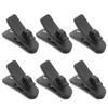 Cable Clip 6 Piece Set Secures Earphone and Headphone Prevents 360 Degree Rotating Lightweight Cords, Tangle, Head, (Black)