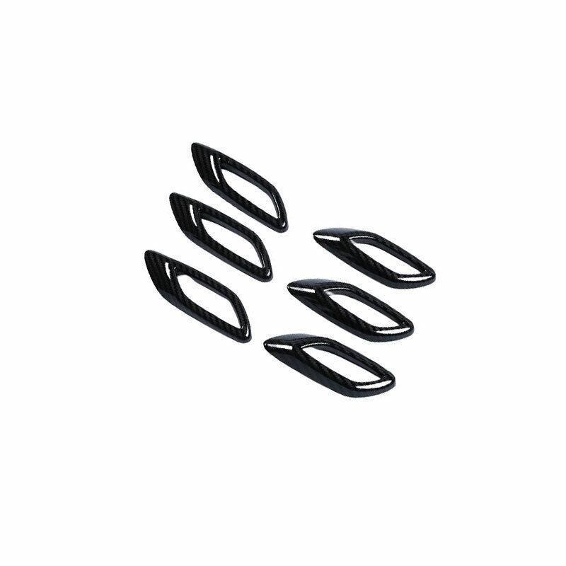 For Maserati Levante 2016-2021 Gloss Black Side Wing Air Vent Fender Cover Trims