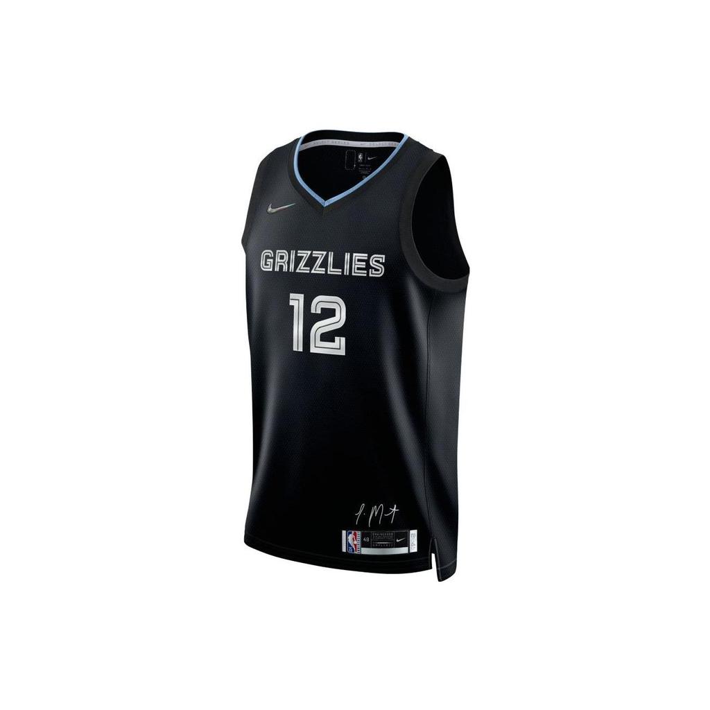 Nike NBA Rookie of the Year: Grizzlies Morant No. 12 Limited Edition Jersey Men Tops Black DH8072-010